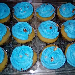 A picture of Coconut cupcakes#flourrecipes.