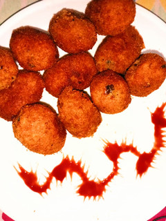 A picture of Spicy Bread potato cutlets.