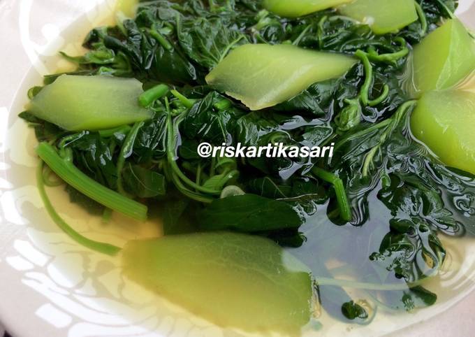 Resep Sayur Bening Bayam Dan Labu Siam Oleh Riska Kartika Sari Cookpad