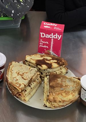 Une photo de Pâte à crêpes (sucrée)