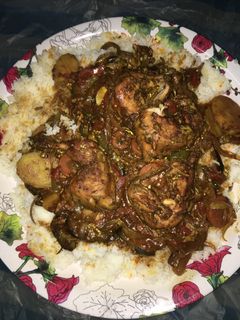 صورة لوصفة دجاج وخضروات على البخار🍗