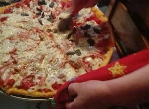 Una foto de Pizza