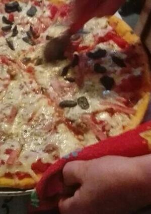 Una foto de Pizza