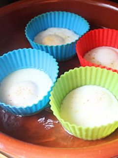 Una foto de Huevos cocidos al baño María