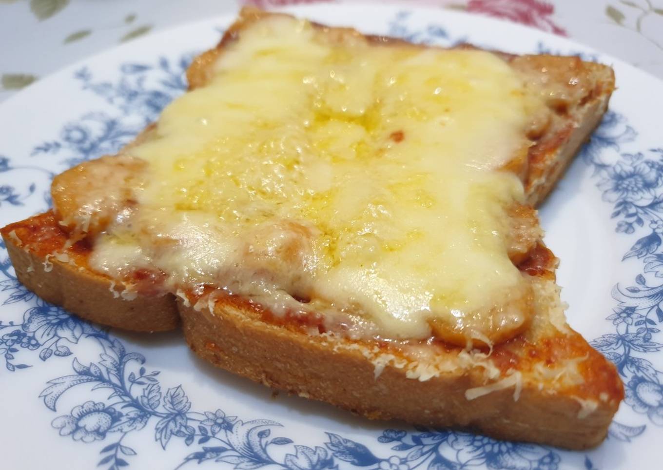 Pizza Roti Tawar (tanpa oven)