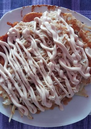 Una foto de Okonomiyaki