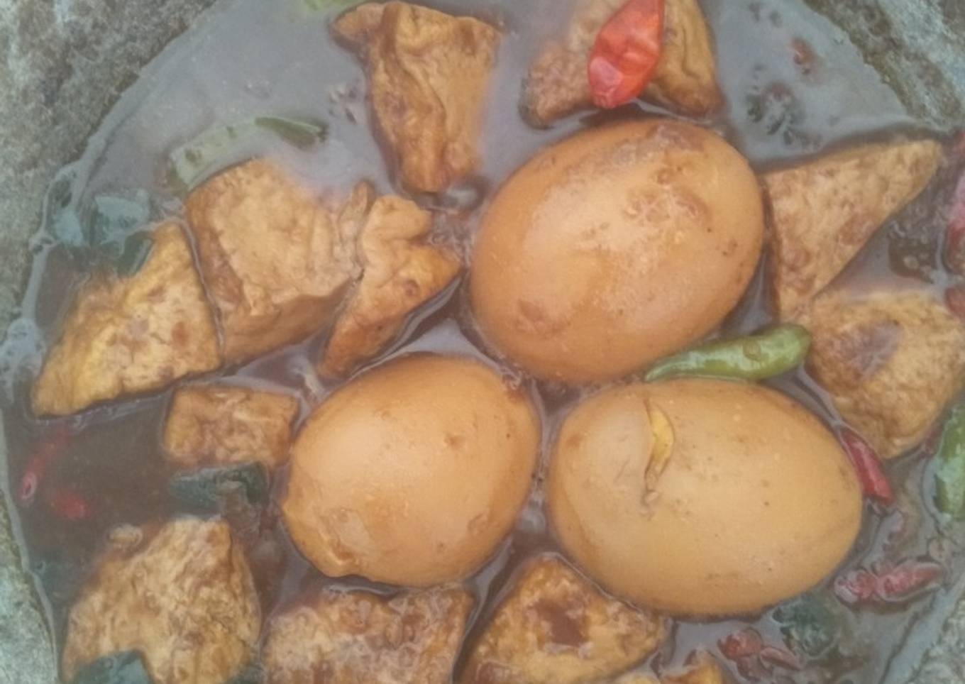 Semur Tahu dan Telor