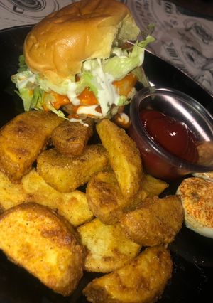 A picture of Copycat KFC potato wedges.