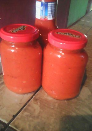 Una foto de Salsa de tomate casera
