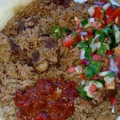 A picture of Beef pilau.