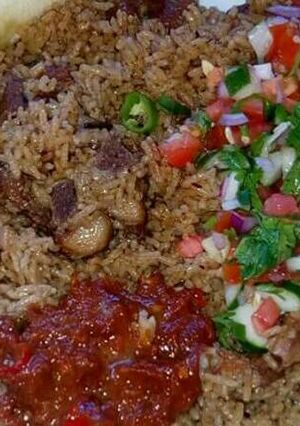 A picture of Beef pilau.