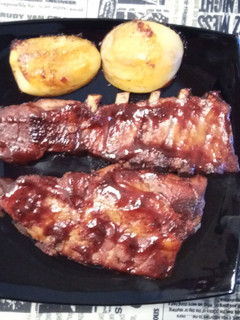 Una foto de Costillar de Cerdo a la Barbacoa