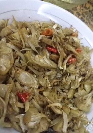 Foto resep Tumis Nangka Muda dg Ikan Teri, pedasnya muantuuuulll