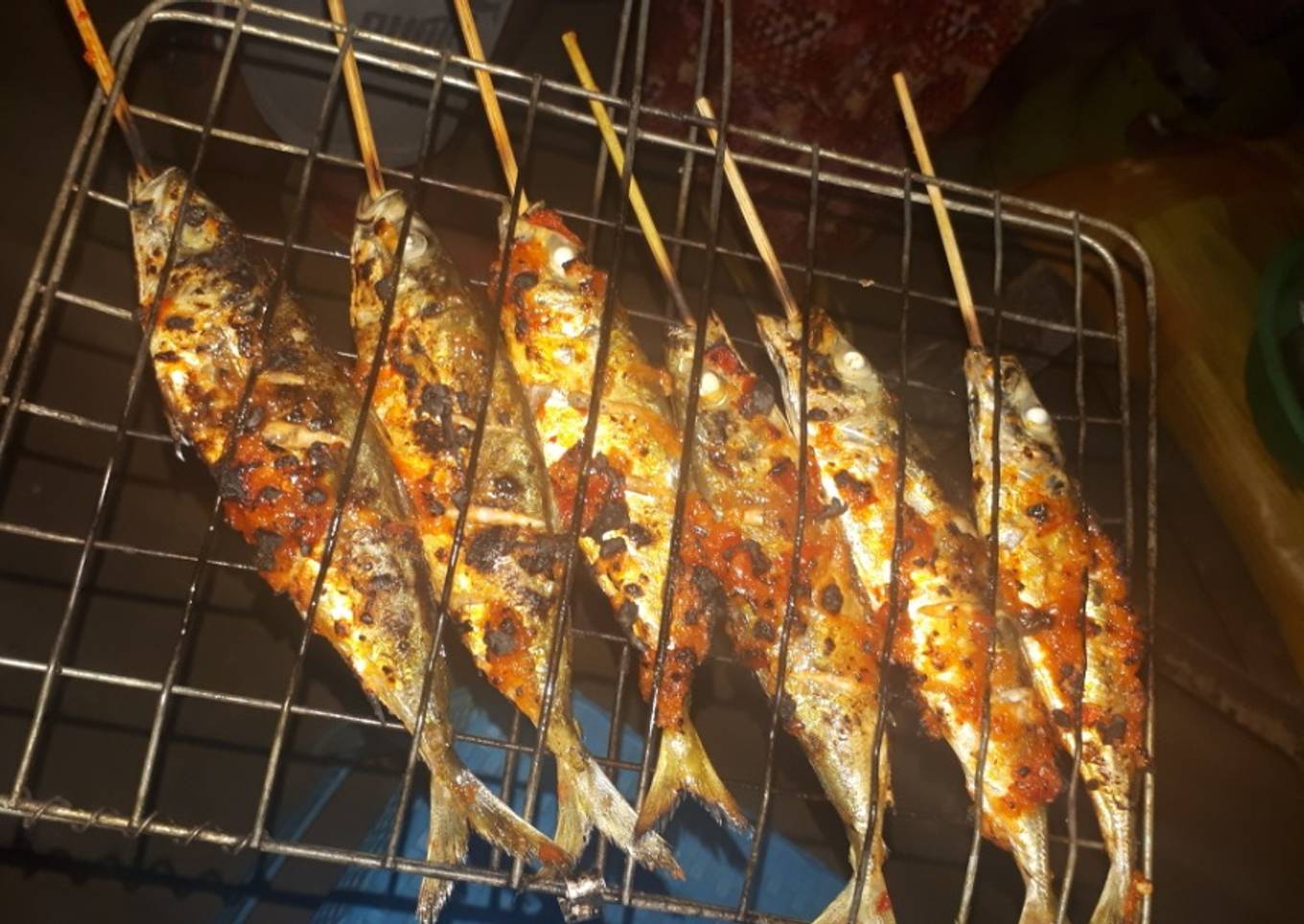 Ikan pindang bakar khas madura