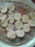 Panqueque de banana con quinua extruída y chía