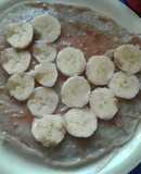 Panqueque de banana con quinua extruída y chía