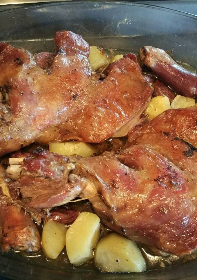 Una foto de Cordero asado, fácil