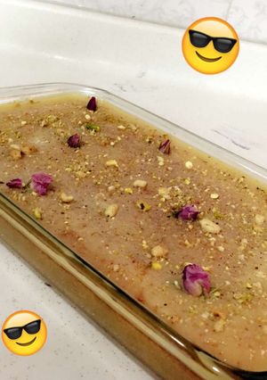 صورة لوصفة بسبوسه الحليب