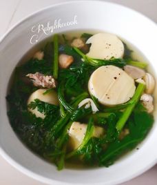 canh đậu hũ thịt băm