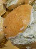 Maritozzi salati ricotta e porri