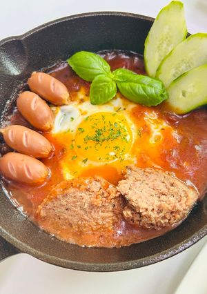 Hình của món Bánh mì chảo.