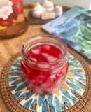 Củ Cải Trắng Ngâm Chua Ngọt Màu Củ Dền