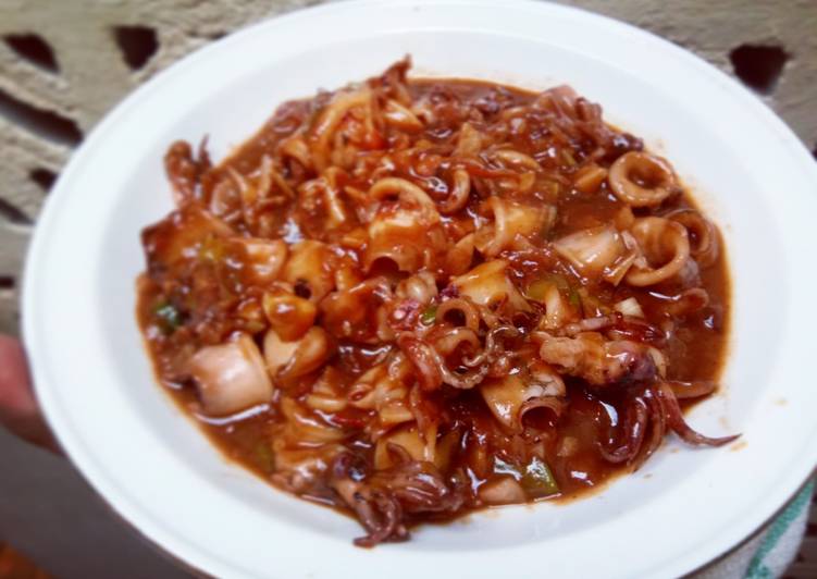 Cumi Saos Tiram "Basah"