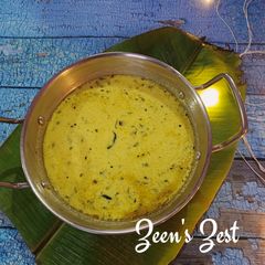 A picture of Pulissery/Kerala Sadya Moru Curry.