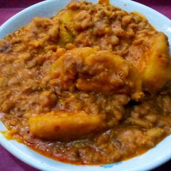 A picture of Porridge Beans and Sweet Potatoes.