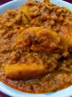 A picture of Porridge Beans and Sweet Potatoes.