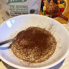 A picture of No Oat Chocolate Protein ‘Porridge’.