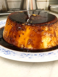 Una foto de Flan de chocolate blanco!!! 🍫🍮