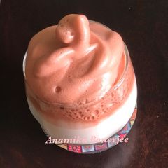 A picture of Pink (Beetroot) Dalgona Coffee: VEGAN VERSION.