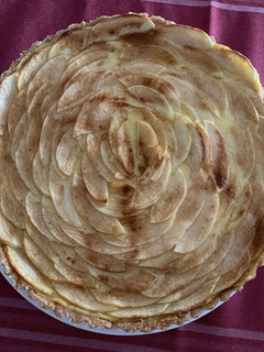 Una foto de Tarta de manzana sin intolerancias: sin gluten, sin azúcar y sin lactosa