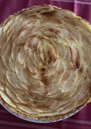 Una foto de Tarta de manzana sin intolerancias: sin gluten, sin azúcar y sin lactosa