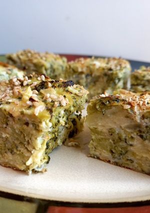 Una foto de Soufflé de brócoli