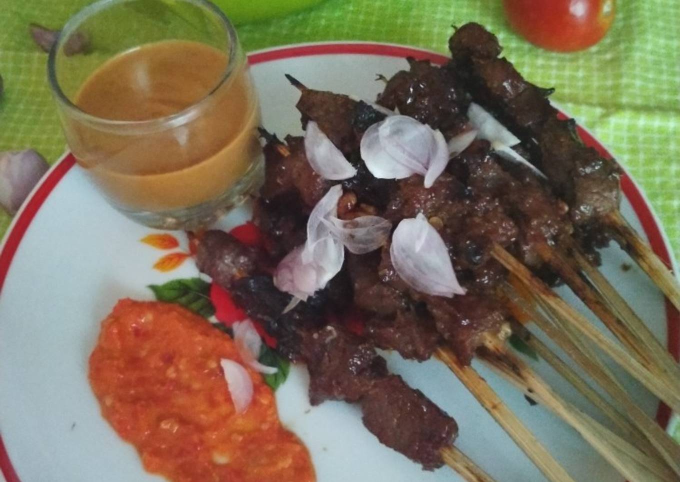 Sate kambing bumbu Jawa