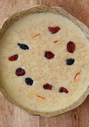 A picture of Whole Amaranth Seeds Pudding.