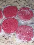 Hamburguesas de lentejas, garbanzos y remolacha