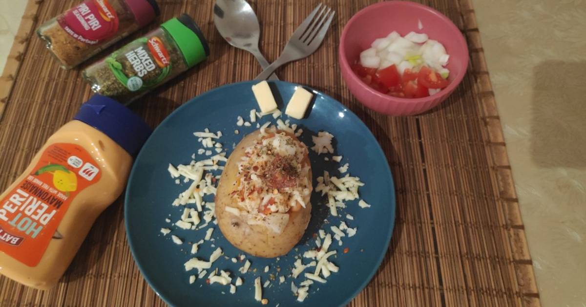 Baked Beans Jacket Potato 🥔 Recipe by Anoli Vinchhi Cookpad