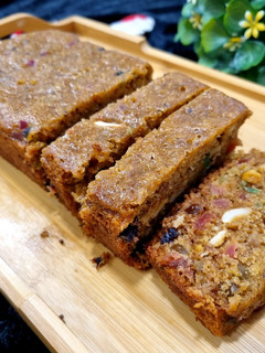 A picture of Christmas Special Eggless, Spongy Plum Cake without Oven.