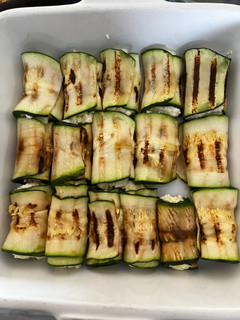 Una foto de Rollitos de Zapallos Italianos