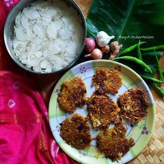 A picture of Kardi bhaja / Bamboo shoot cutlets.