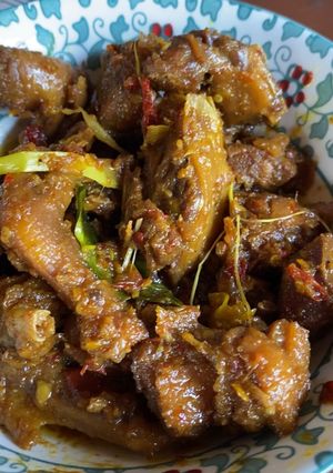 Foto resep 007. Rica-rica Enthok (pedas manis)