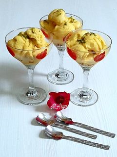 عکسی از دستور بستنی زعفرانی