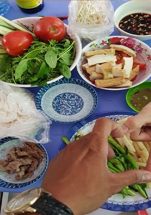 Hình của món Gỏi cuốn Chay.