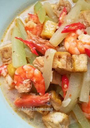 Foto resep Labu siam & udang masak santan