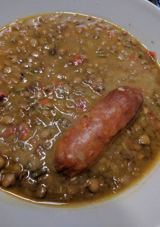 Una foto de Lentejas guisadas con chorizo