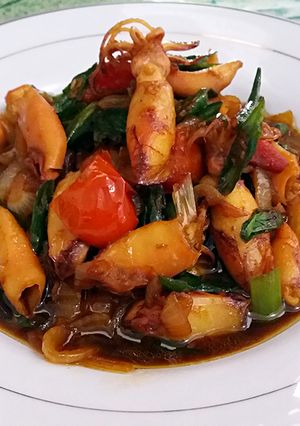Foto resep Cumi Asin Tumis Cabe ijo