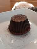Volcán de chocolate saludable